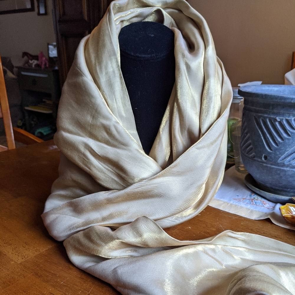 Dressy Vintage Golden Scarf